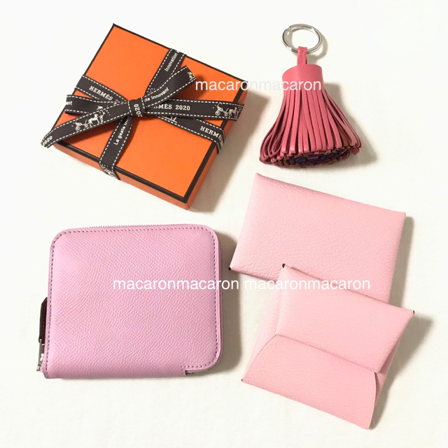 HERMES - 新品 HERMES バスティア ローズサクラ コインケースの通販 by