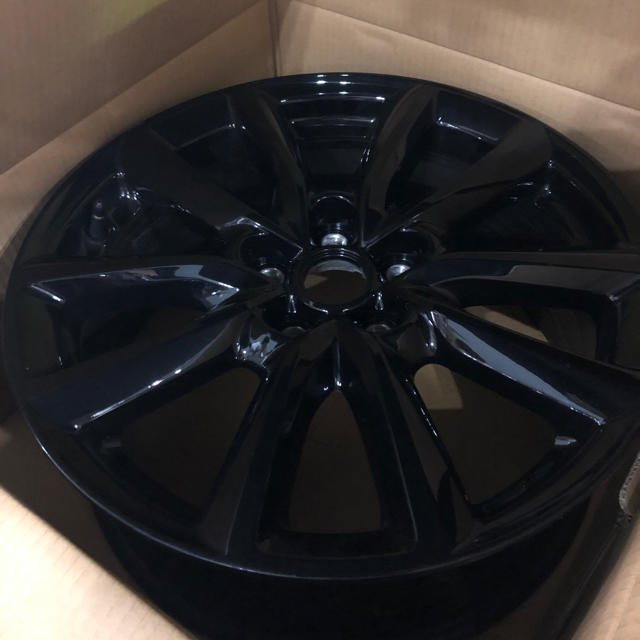 マツダ - MAZDA3 X 用純正ホイール 4本(ブラックメタリック塗装、高