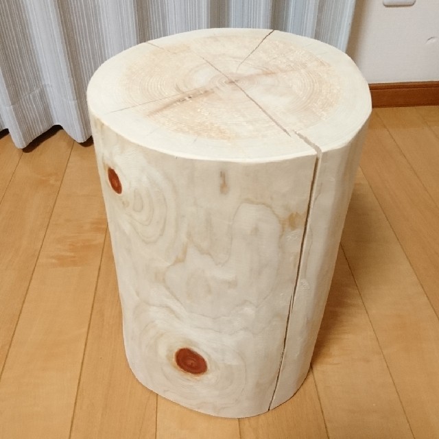 ヒノキ 丸太 椅子 スツールの通販 by NAKA's shop｜ラクマ