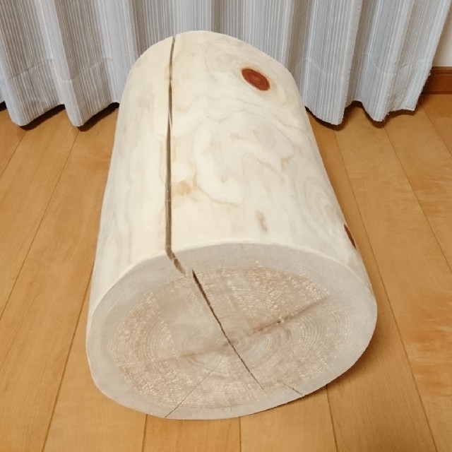 ヒノキ 丸太 椅子 スツールの通販 by NAKA's shop｜ラクマ