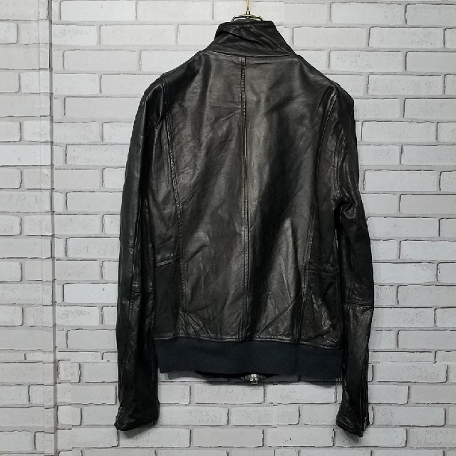 shama - 【shama】 シャマ レザー ジャケット ブルゾン ライダース 黒