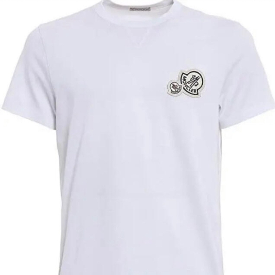 MONCLER - ☆希少☆ MONCLER Wワッペン ホワイト 半袖Tシャツ
