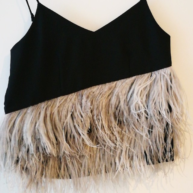 LE CIEL BLEU - 新品未使用 ルシェルブルー フェザーキャミソールの