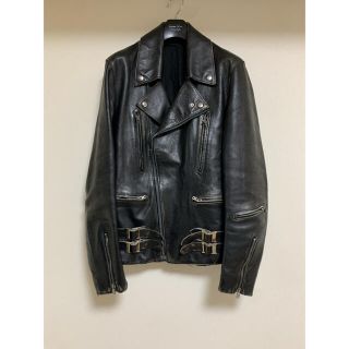 NUMBER (N)INE - 美品 ナンバーナイン モダン期 ワッペン剥がしレザー