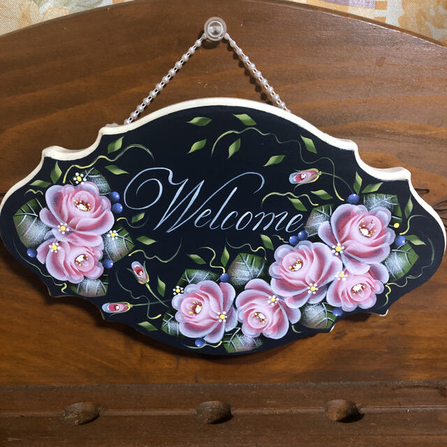 薔薇のウエルカムボード♪トールペイント の通販 by しーちゃん's shop