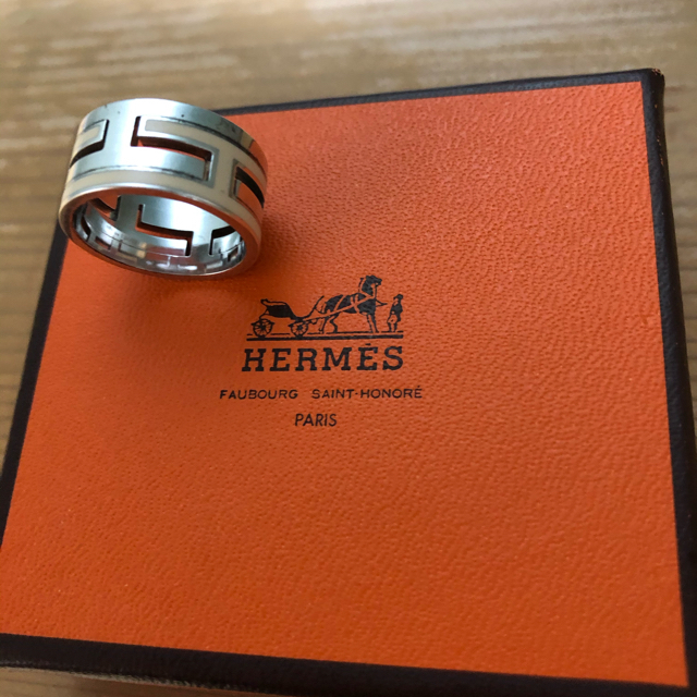 HERMES - 定価6万 エルメス HERMES vintage 希少 ムーヴアッシュリング