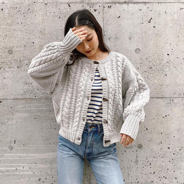 SeaRoomlynn - searoomlynn ケーブルニットカーディガンの通販 by