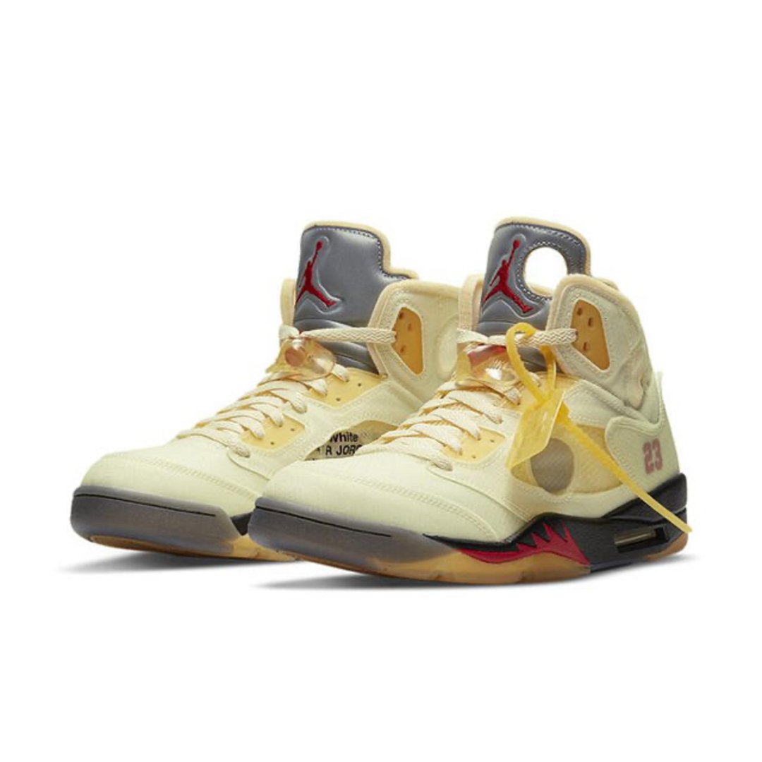 Off-White - NIKE OFF WHITE AIR JORDAN 5 RETRO SAIL 1の通販 by 靴屋