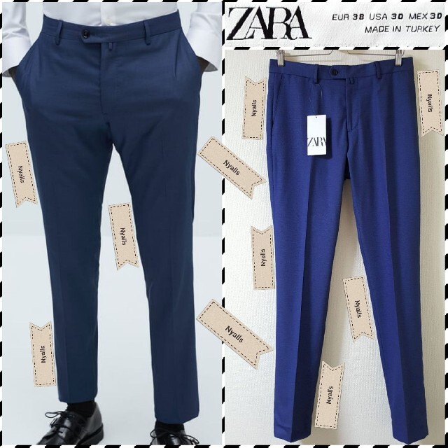 ZARA - ZARA MAN☆新品☆タグ付き☆ブルー☆セットアップ☆スーツ