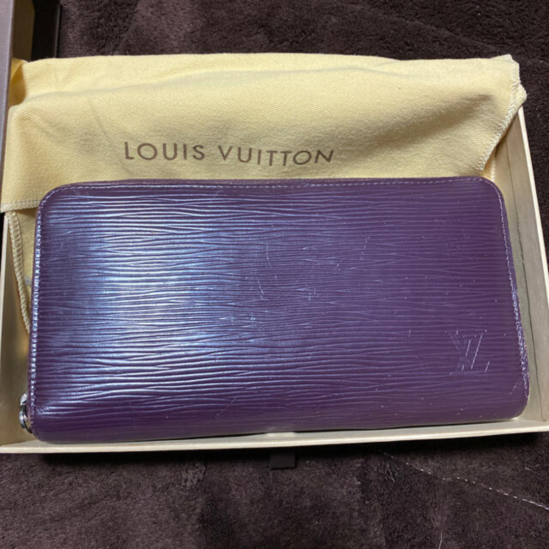 LOUIS VUITTON - Louis Vuittonルイヴィトン 長財布 ジッパー 紫