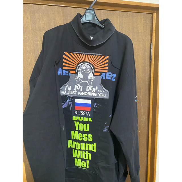 最終値下げです。米津玄師 着用 vetements パッチワーク スウェットの