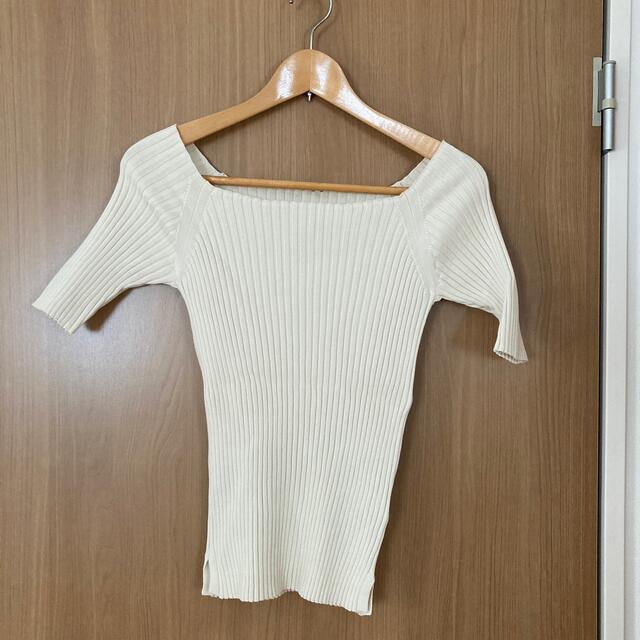 DEUXIEME CLASSE - ドゥーズィエムクラス オフショルダー リブニット