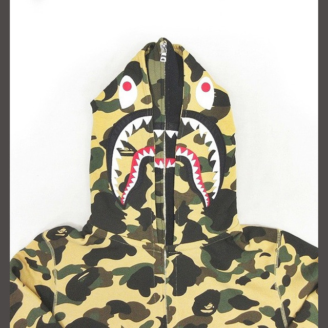 A BATHING APE - アベイシングエイプ ダブルフード シャーク パーカー
