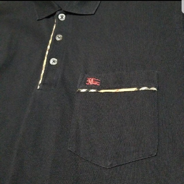 BURBERRY - BURBERRY LONDON ノバチェック 刺繍ロゴ ポロシャツの通販