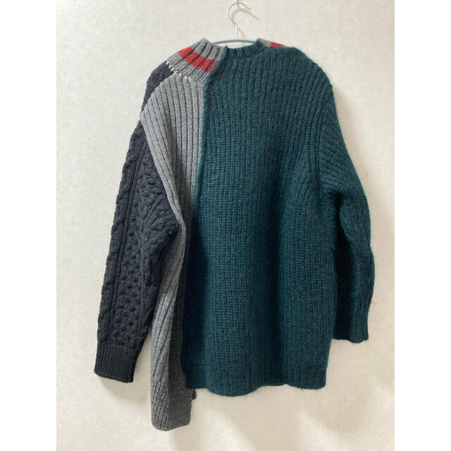 kolor - kolor カラー 20AW クレイジーパターンニット 3 グリーン