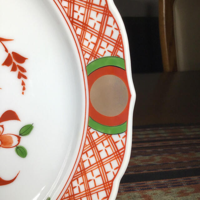 たち吉 - たち吉 『赤呉須花鳥』 赤絵金彩 中皿 5枚 大皿の通販 by