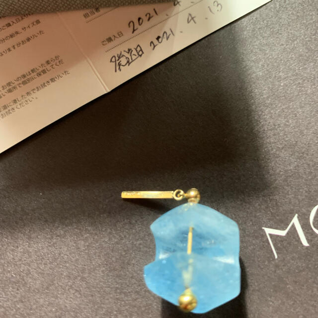 MONAKA jewellery ロックピアス アクアマリン