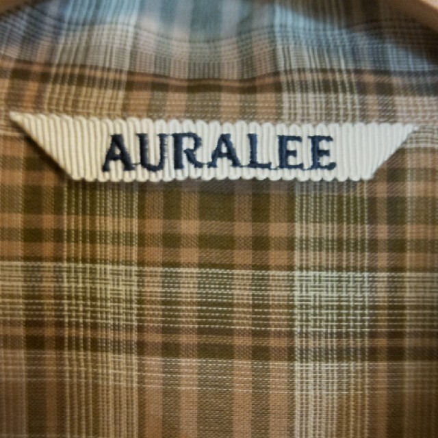 オーラリー AURALEE 21AW ベージュチェックシャツ サイズ4の通販 by ろ