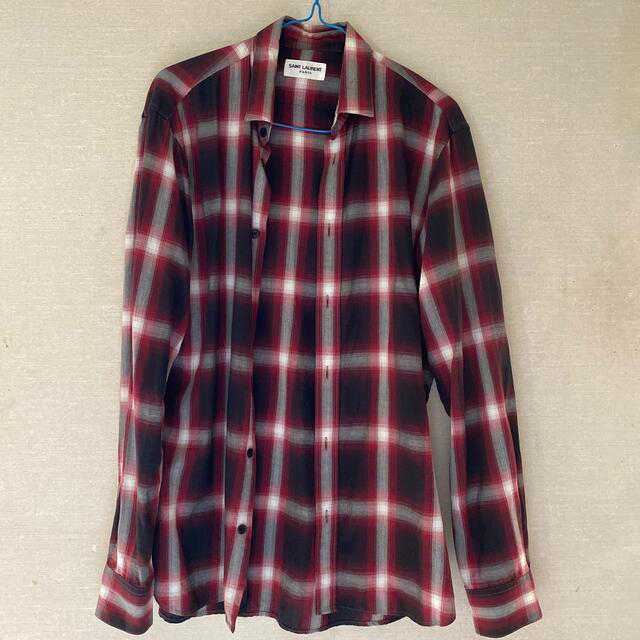 SAINT LAURENT - saint laurent paris チェックシャツの通販 by うめ