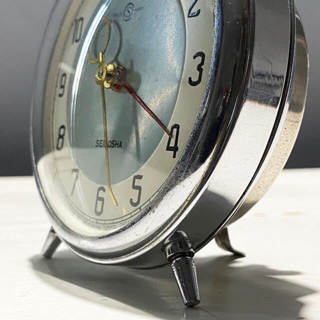 SEIKO - 精工舎/SEIKOSHA コメット ゼンマイ式置時計 目覚まし時計 手