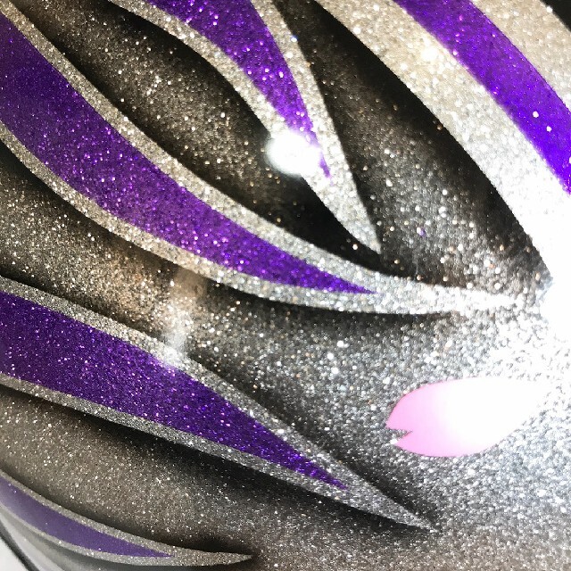 カスタムコルク半 紫富士日章ファイヤーシルバーラメの通販 by J's