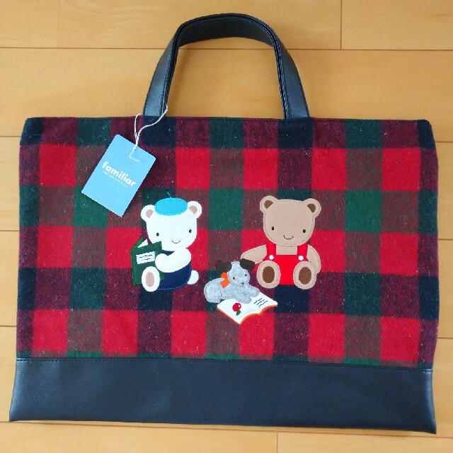 familiar - ファミリア＊デニムバッグ(2017年.限定柄)の通販 by モート