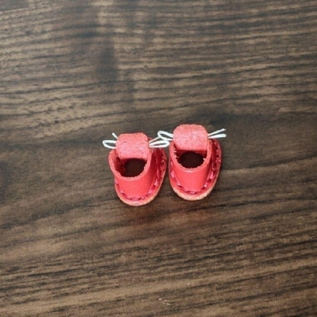 ミニチュア ブーツ 靴 ミディブライス オビツ11 革 ハンドメイドの通販