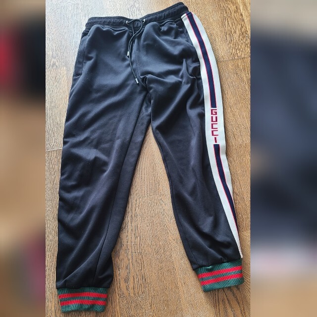 GUCCI - 最終価格！！GUCCI テクニカルジャージー サイドロゴ ジョガー