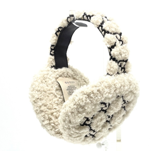 GUCCI - 新品同様 グッチ 645495 GG カーリーエコファー イヤーマフ