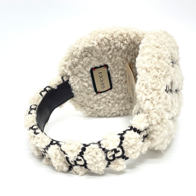 GUCCI - 新品同様 グッチ 645495 GG カーリーエコファー イヤーマフ