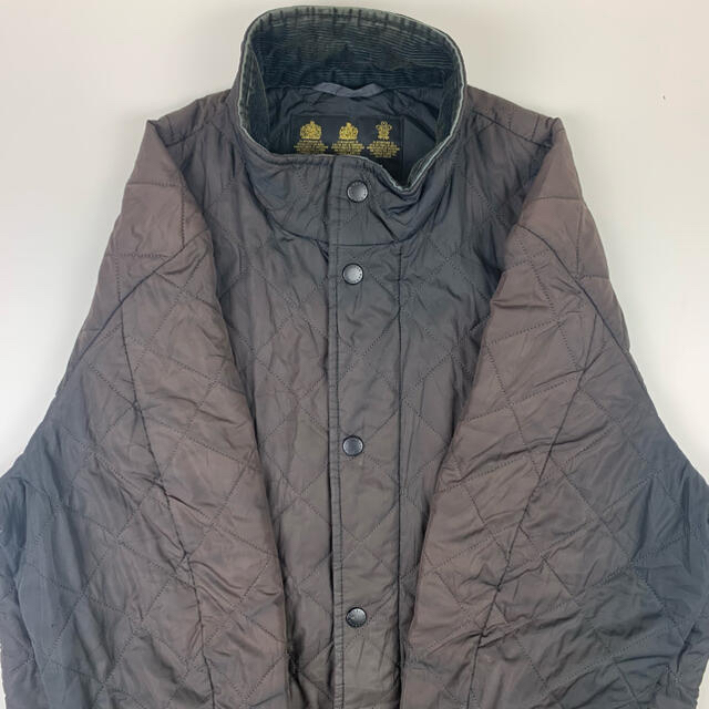 Barbour - 90s バブアー ナイロンジャケット 襟コーデュロイ 経年変化