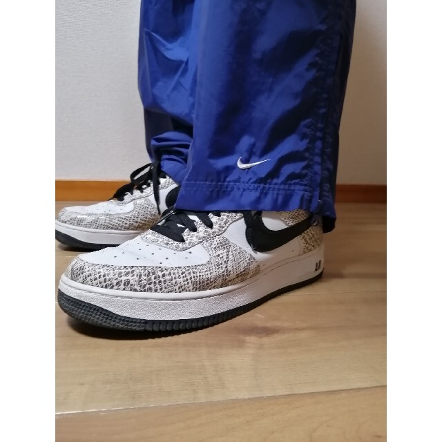NIKE - 90s NIKE ナイキ ナイロンパンツ ワイドパンツ バギーパンツ 青