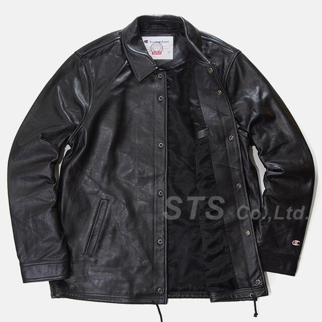 Supreme - Supreme Champion レザー コーチジャケット 黒 S