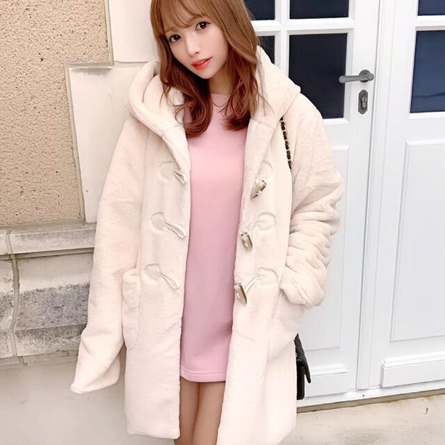 michellMacaron - ミシェルマカロン ファーダッフルコートの通販 by