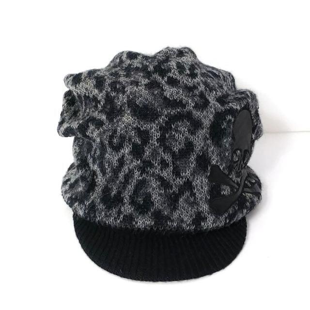 Roen(ロエン) ニット帽 黒×グレー スカルの通販 by ブランディア｜ラクマ