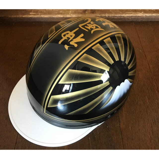 黒金 富士日章 コルク半 ヘルメットの通販 by paint｜ラクマ