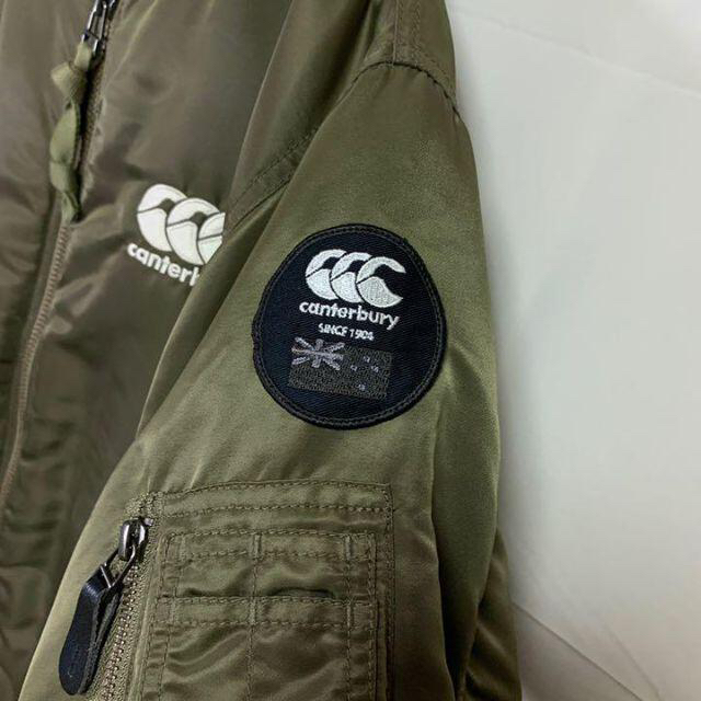CANTERBURY - カンタベリー フライトジャケット ma-1 カーキ L バック