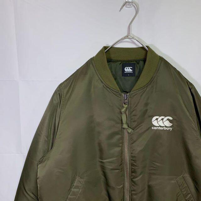 CANTERBURY - カンタベリー フライトジャケット ma-1 カーキ L バック