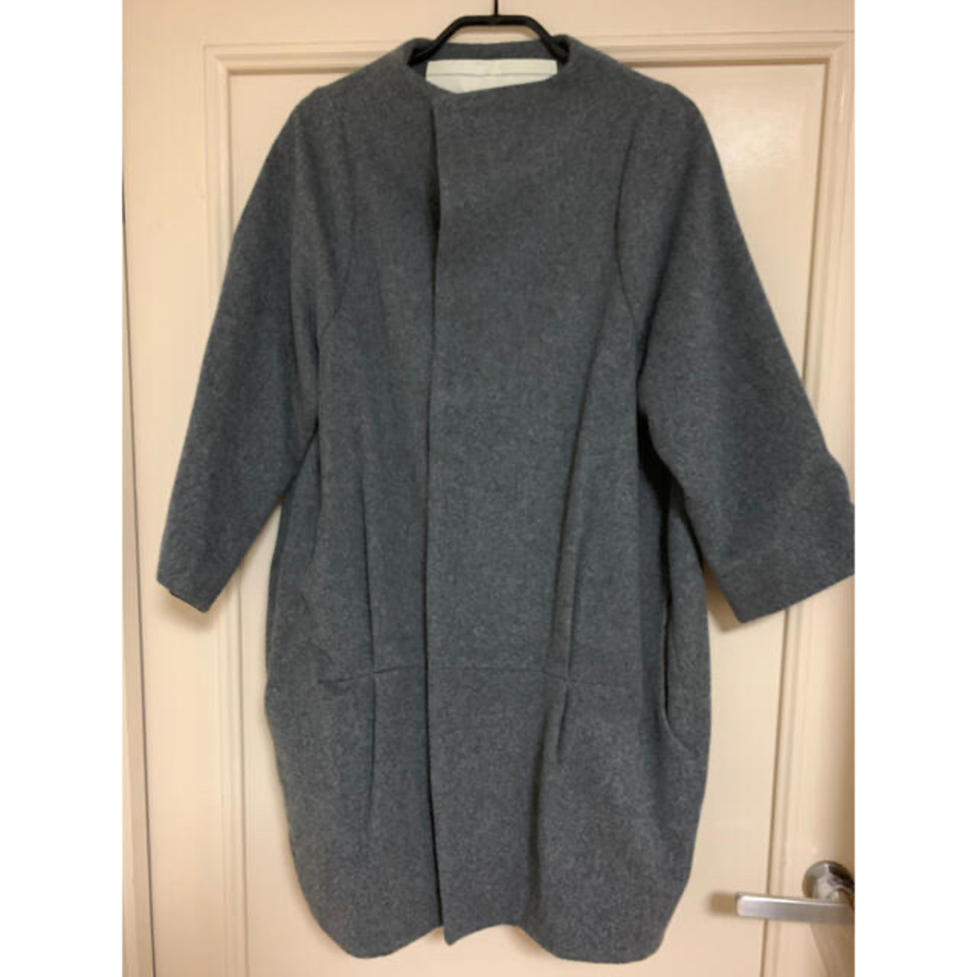 nitca - nitcaノーカラーコクーンコート☆8分袖の通販 by ぺ天使's