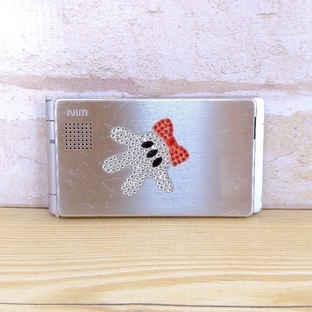 au - 【ジャンク品】au TOSHIBA ガラケー W55T シルバーの通販 by