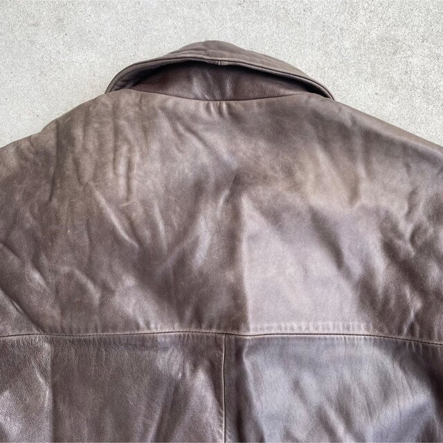 COACH - 90年代 old COACH レザージャケット カーコート ブラウンの