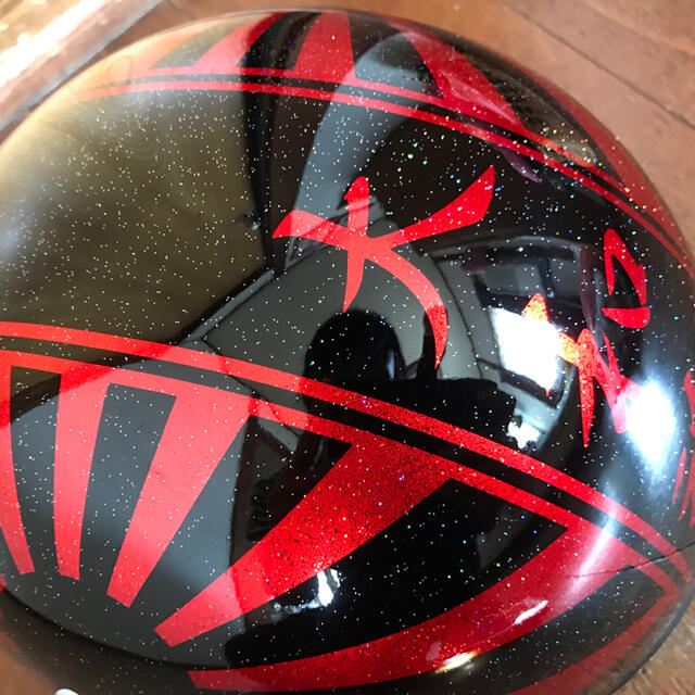 7色ラメ 赤ラメ 黒 富士日章 コルク半 ヘルメットの通販 by paint｜ラクマ