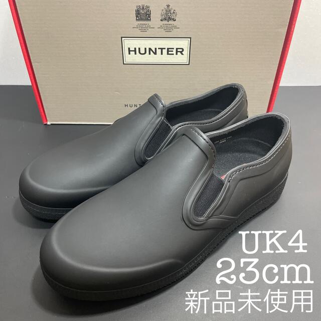 HUNTER - ゆう様フォロー割‼️新品 HUNTER レイン スリッポン ブラック