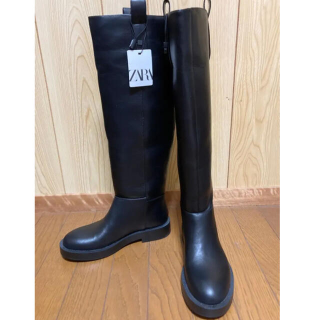 ZARA - ZARA ザラ 乗馬風 ロングブーツの通販 by Sarah's shop｜ザラ