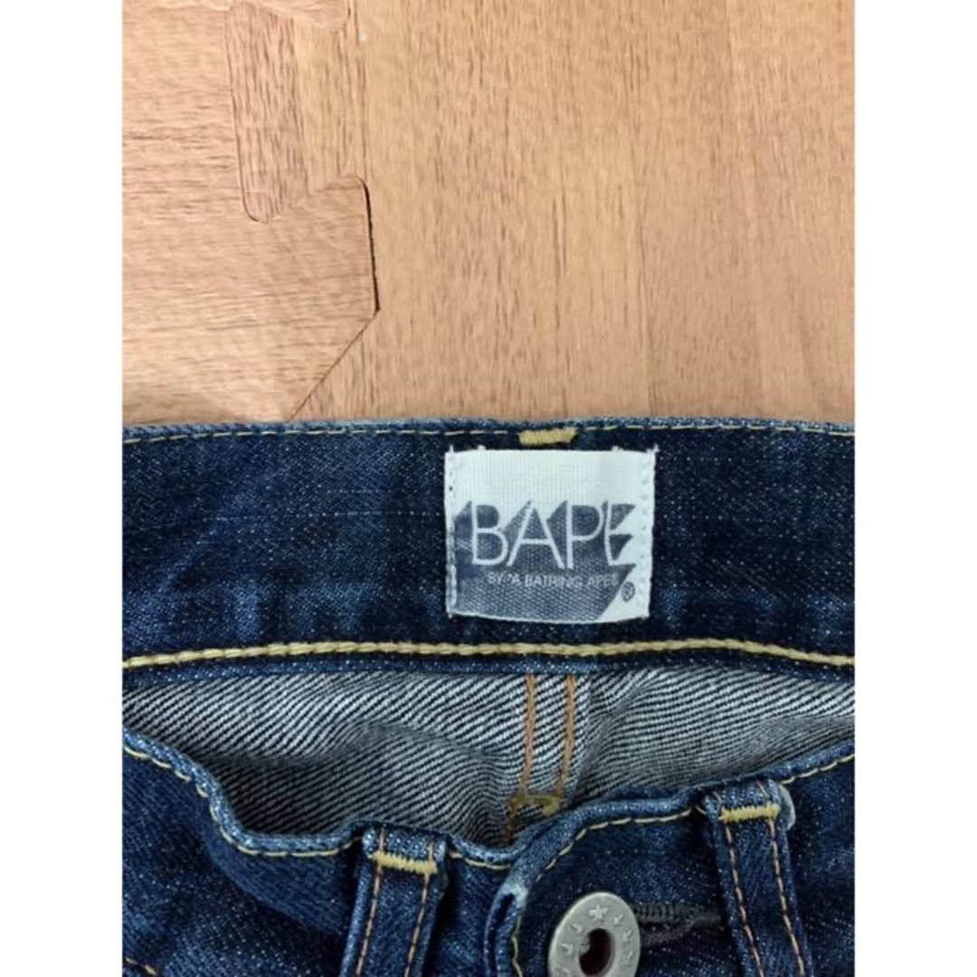A BATHING APE - ☆激レア☆ APE バック 猿顔 猿迷彩 プリント デニム