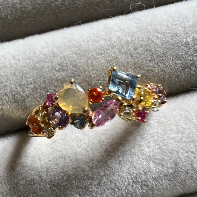 BIZOUX - 【お値下げ中】bizoux ビズー マルチカラージュエルK18リング