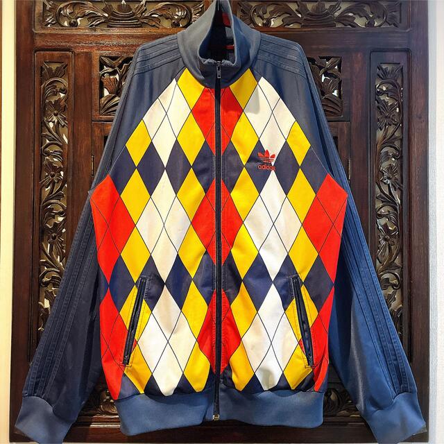 adidas - アディダス 大きめ 希少 アーガイル チェック柄 ジャージ