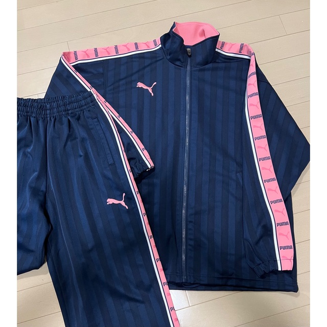 PUMA - PUMA ロゴテープ ピンク ジャージ上下セットの通販 by れむち's