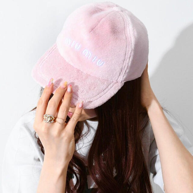 MIU MIU - MIUMIU ミュウミュウ ベースボールキャップ レディースの