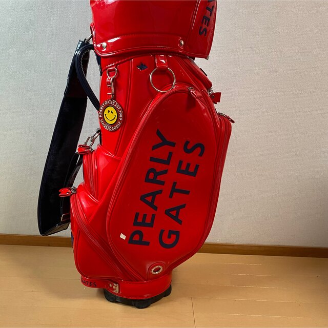 PEARLY GATES - PEARLY GATES エナメルキャディバッグ レッド 現行